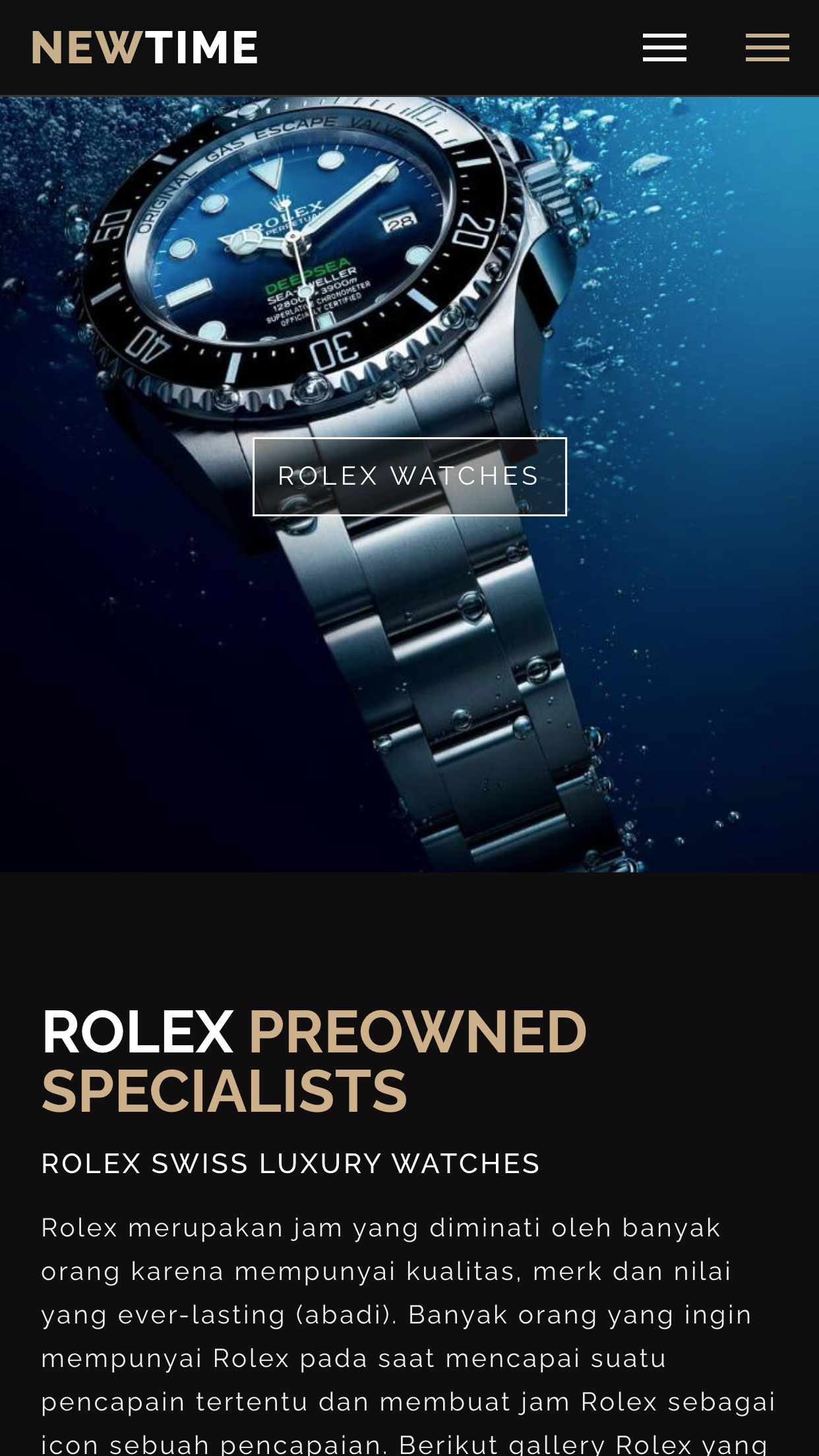 About Page Mobile Preview